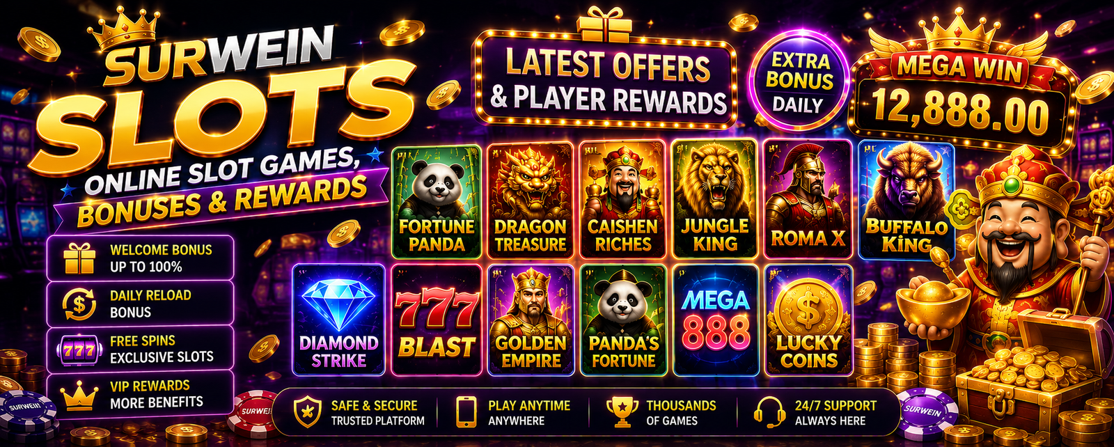 SURWEIN Slots – Online Slot Games, Bonuses & Rewards