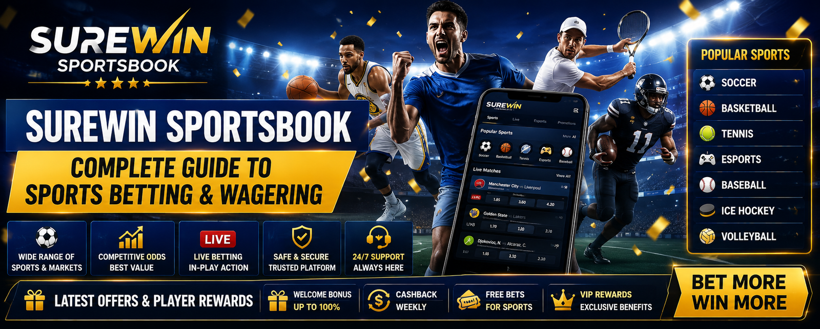 SureWin Sportsbook – Sports Betting & Wagering Guide