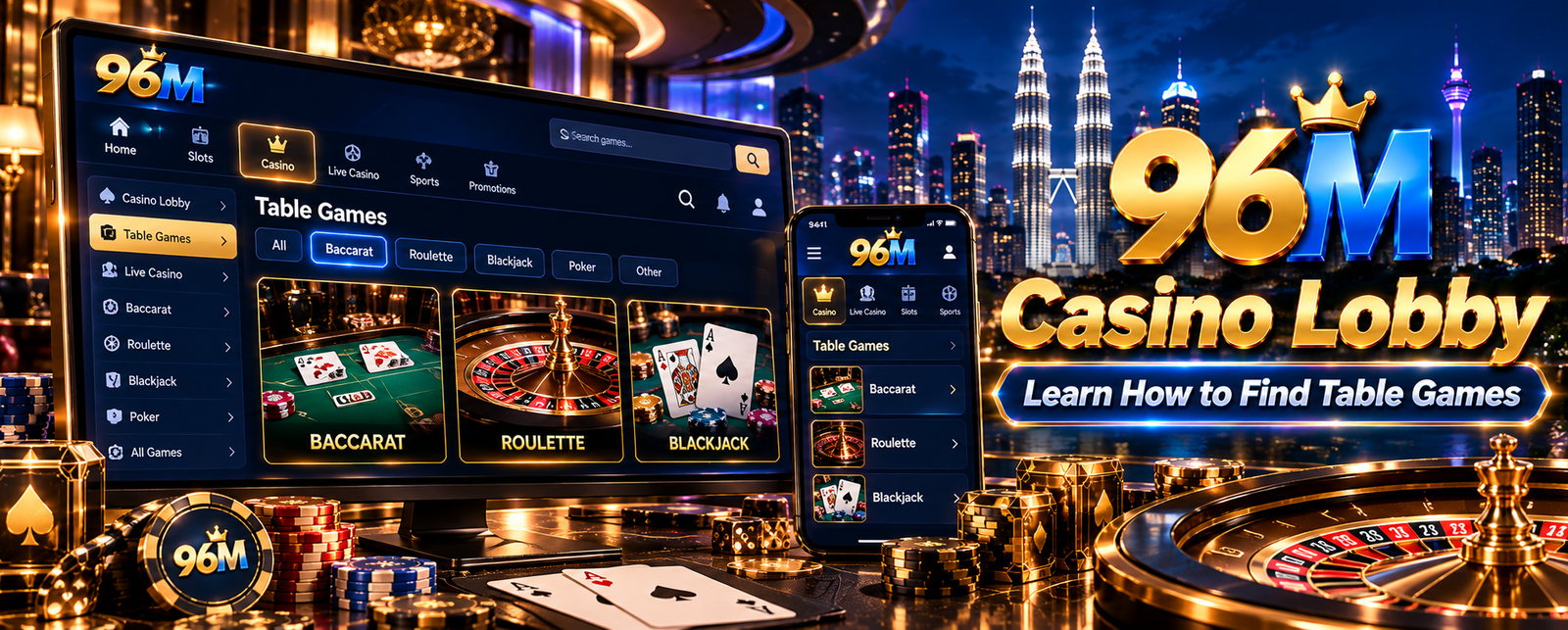 SureWin Casino Lobby – Learn How to Find Table Games